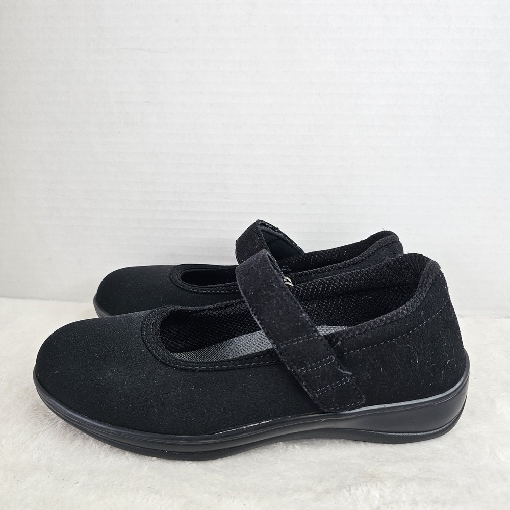 Orthofeet Springfield Mary Jane Shoes Womens Size 7B Black Comfort Orthopedic